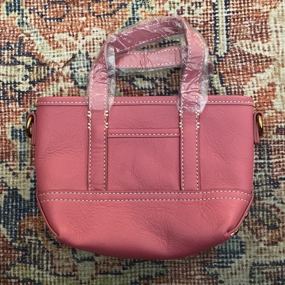 J Crew Mini Montauk tote in leather BA140